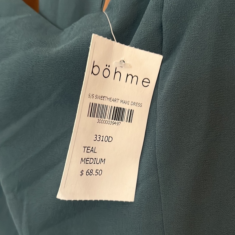 Bohme Deep Teal Maxi Dress - Picture 3 of 6